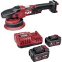 Cordless eccentric polisher Flex XFE 15 150 18-EC Set